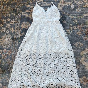 ASTR the Label Lace A Line Midi Dress Size M